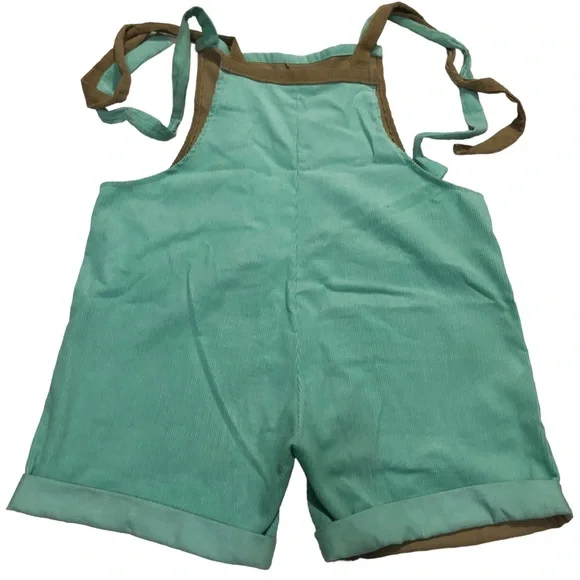 NWOT-Maria Sinverguenza Corduroy Multicolor Romper SZ S - Picture 4 of 13